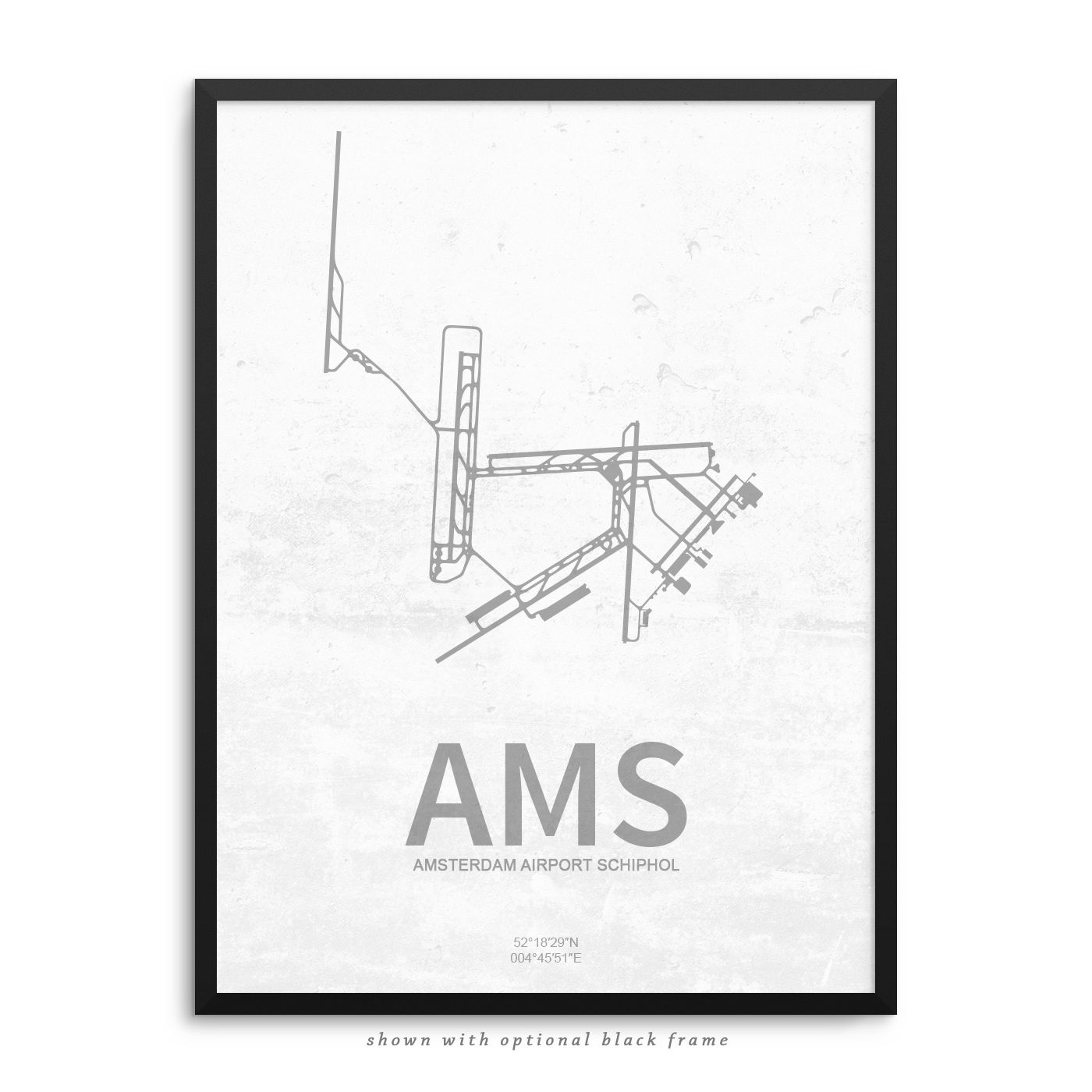 AMS Airport Poster Airport Decor –